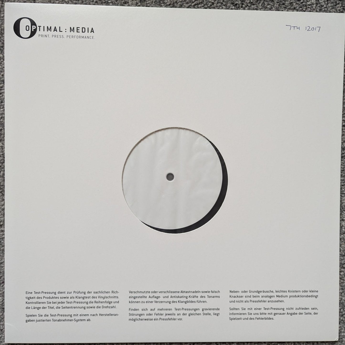 test press copy of Jules Elipse - Dogheart EP - 12" vinyl release on 7th Storey Projects
