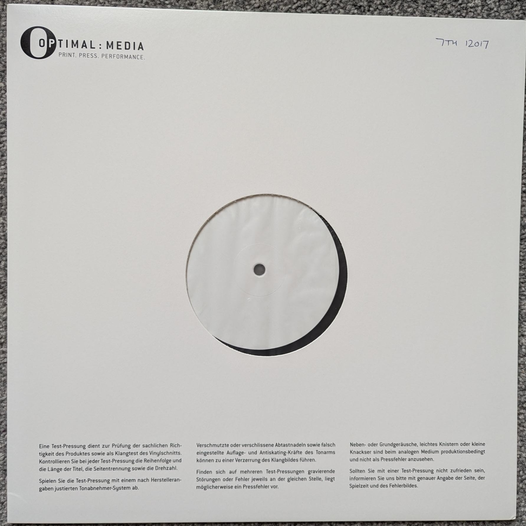 test press copy of Jules Elipse - Dogheart EP - 12" vinyl release on 7th Storey Projects