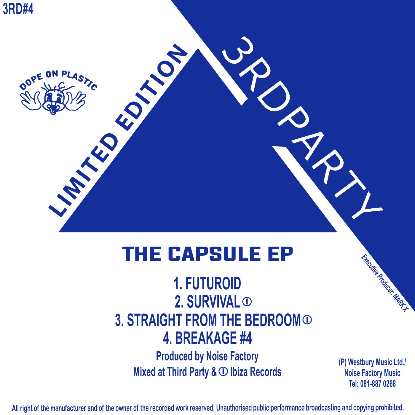 label art of Noise Factory – The Capsule EP, 12" vinyl release on 3rd Party