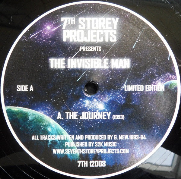 Label Art of The Invisible Man - The Journey EP, limited edition 12" black vinyl release on 7th Storey Projects