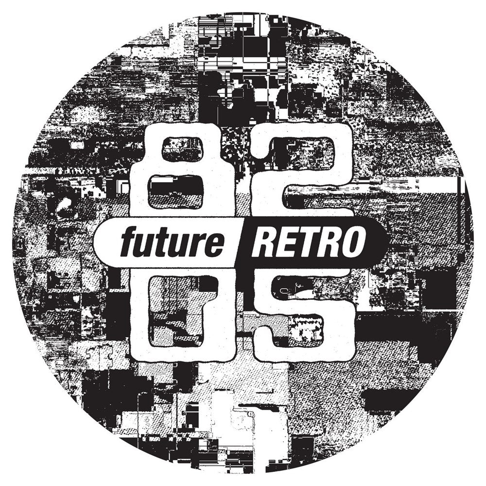 Label art of Blinded By Science, double vinyl release on Future Retro London and 8205 Recordings