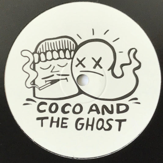Label Art of Coco Bryce & Sonar's Ghost - Coco & The Ghost, limited edition 10" black vinyl release on 7th Storey Projects