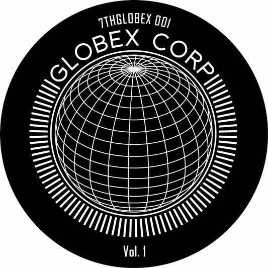 Label Art of From Tim Reaper & Dwarde - Globex Corp Volume 1, limited edition 12-inch black vinyl release on 7th Storey Projects
