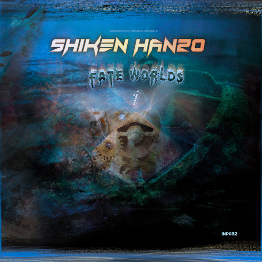 Cover art of Shiken Hanzo – Fate Worlds, double 12" black vinyl release on Inperspective Records