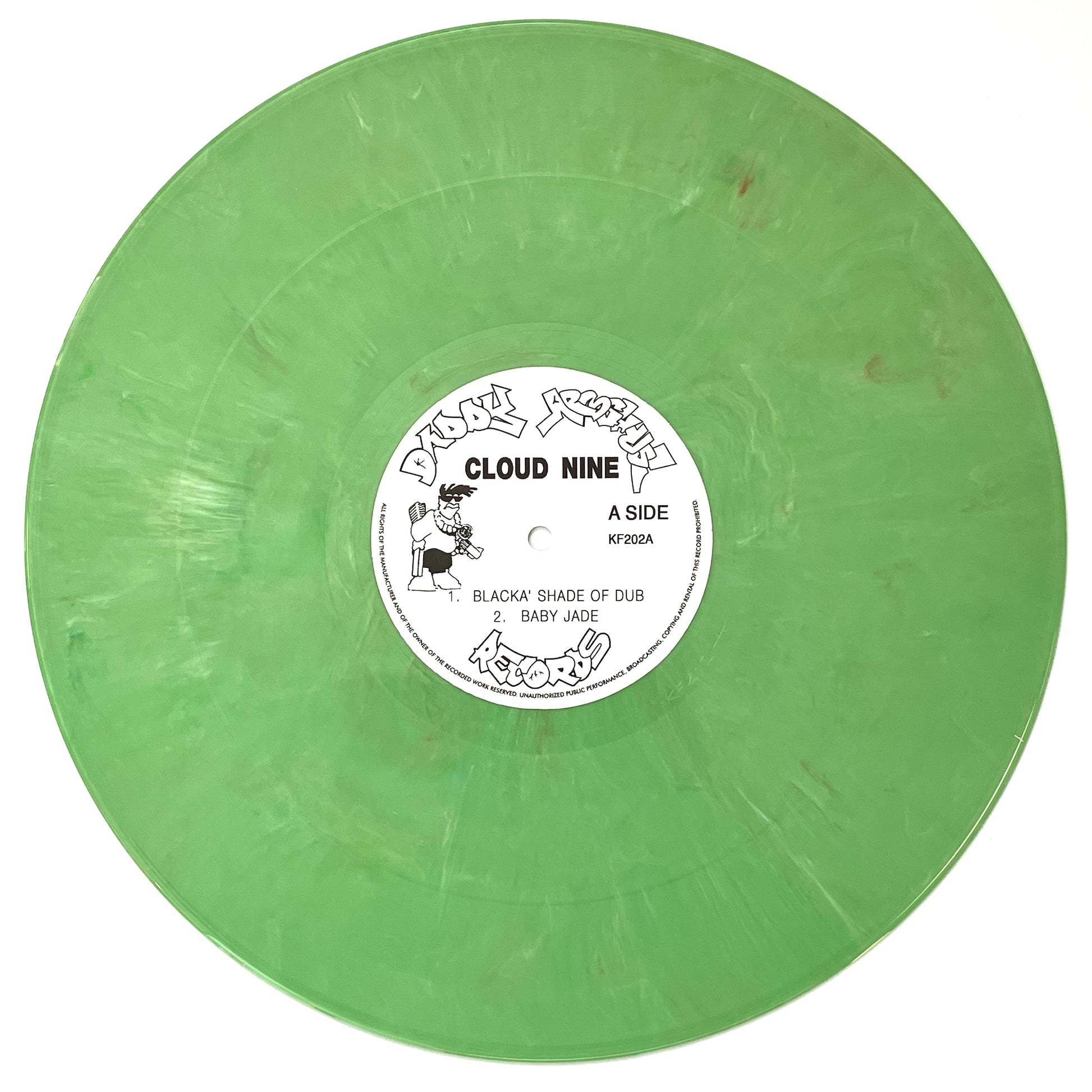 Cloud Nine - Blacka Shade Of Dub - 12" green marbled vinyl release on Kniteforce Records
