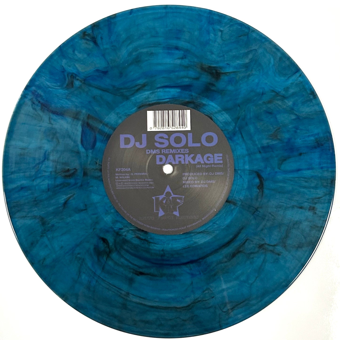 Dj Solo - Darkage / Axis (Original DMS Remixes) (Limited Edition Smoked Blue Version) - vinyl release on Kniteforce Records