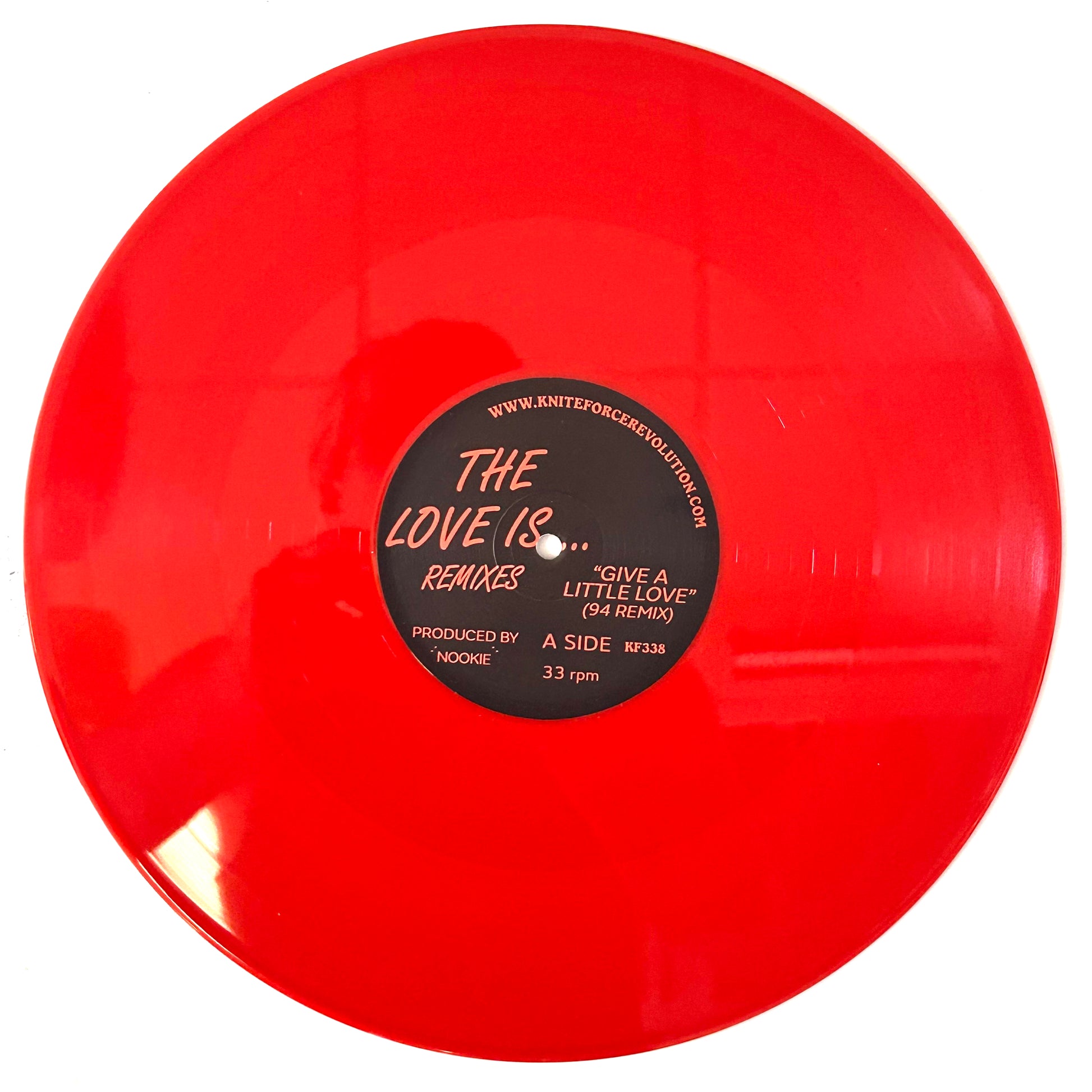 Nookie - The Love Is...94 Remixes - 12" red vinyl release on Kniteforce Records