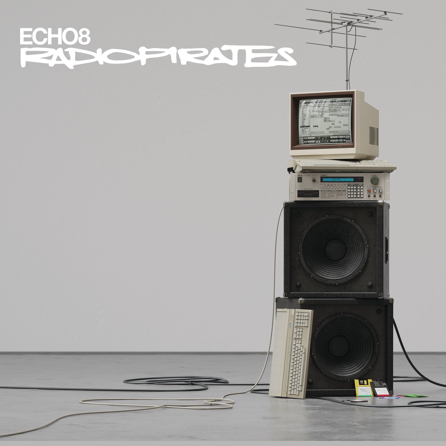 Echo 8 - Radio Pirates - 2 x 12" Clear Orange Vinyl