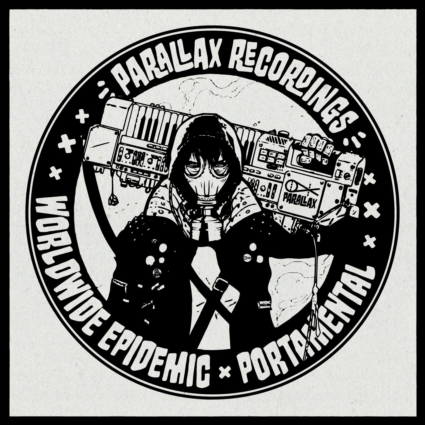 cover art of Worldwide Epidemic - Portamental - vinyl release on Parallax Recordings