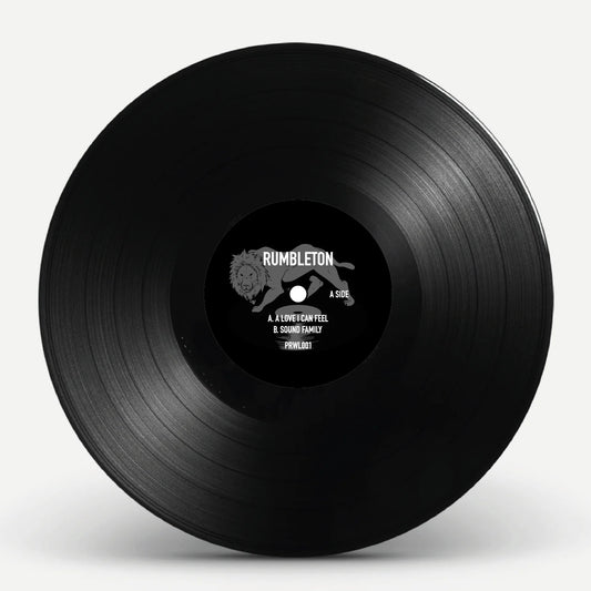 Rumbleton – A Love I Can Feel / Sound Family, on limited edition 12" Black Vinyl from Prowling Lion Records