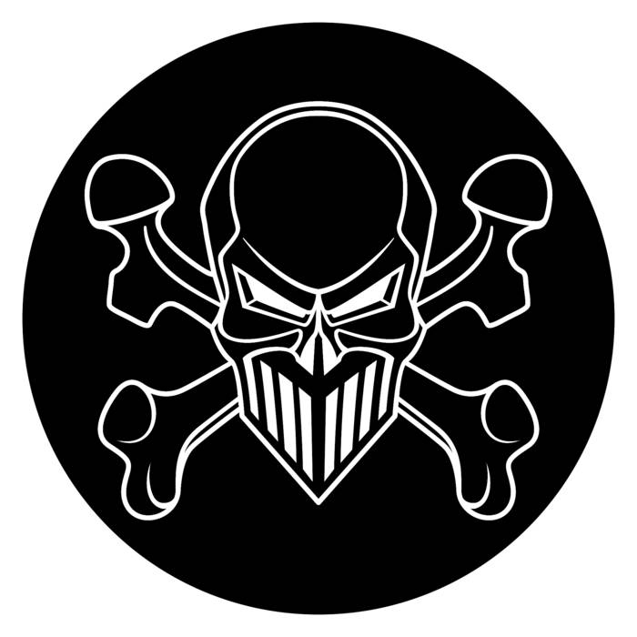 Label Art of Antidote / Threshold – Angry Fist / The Caution, limited edition 10" black vinyl released on Skeleton Recordings