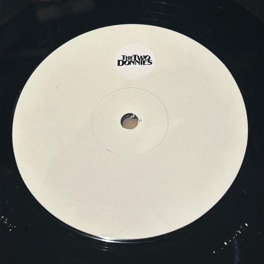 white label from untitled released by the Two Donnies - 12" vinyl