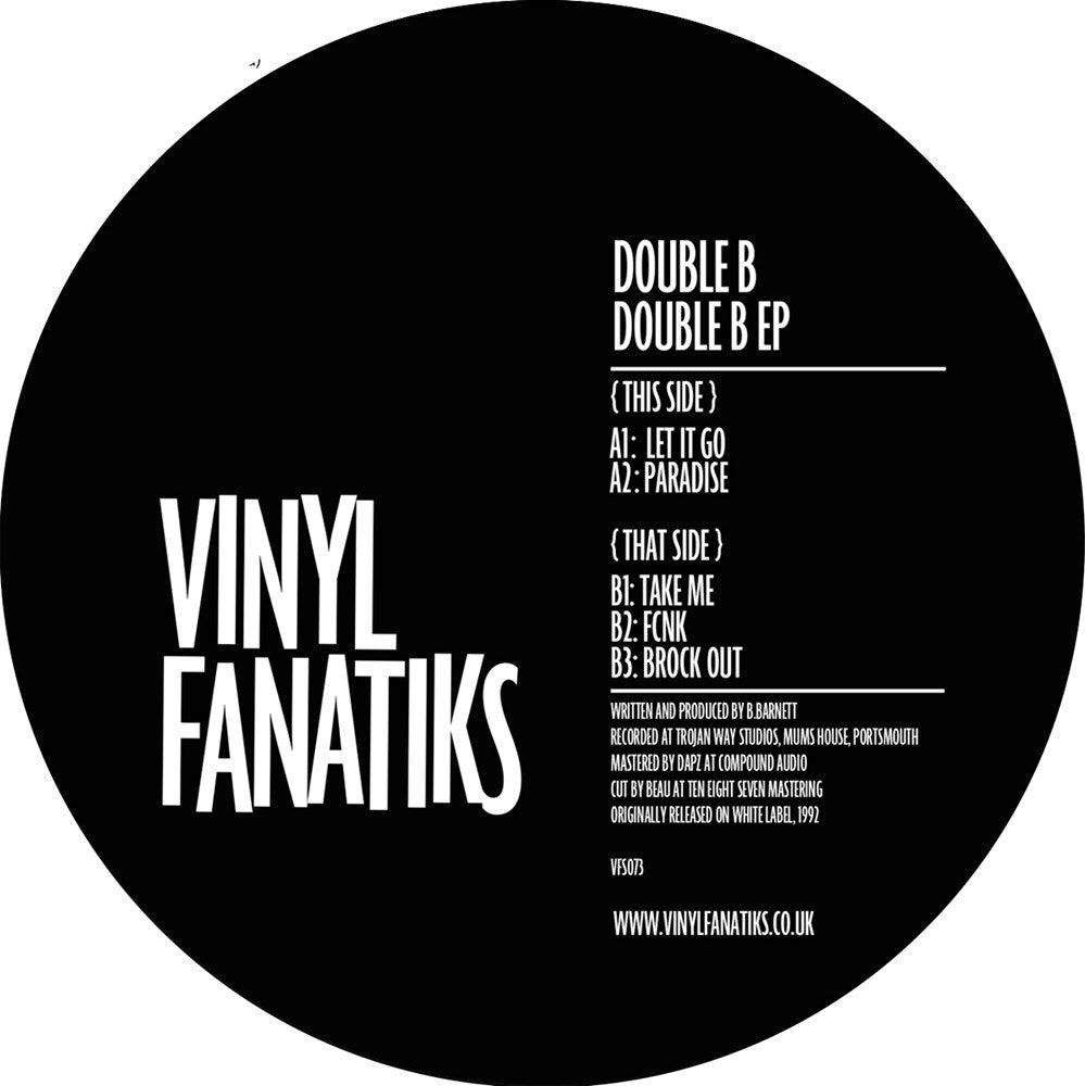 Cover art of Double B - The Double B EP, 12-inch black vinyl release on Vinyl Fanatiks
