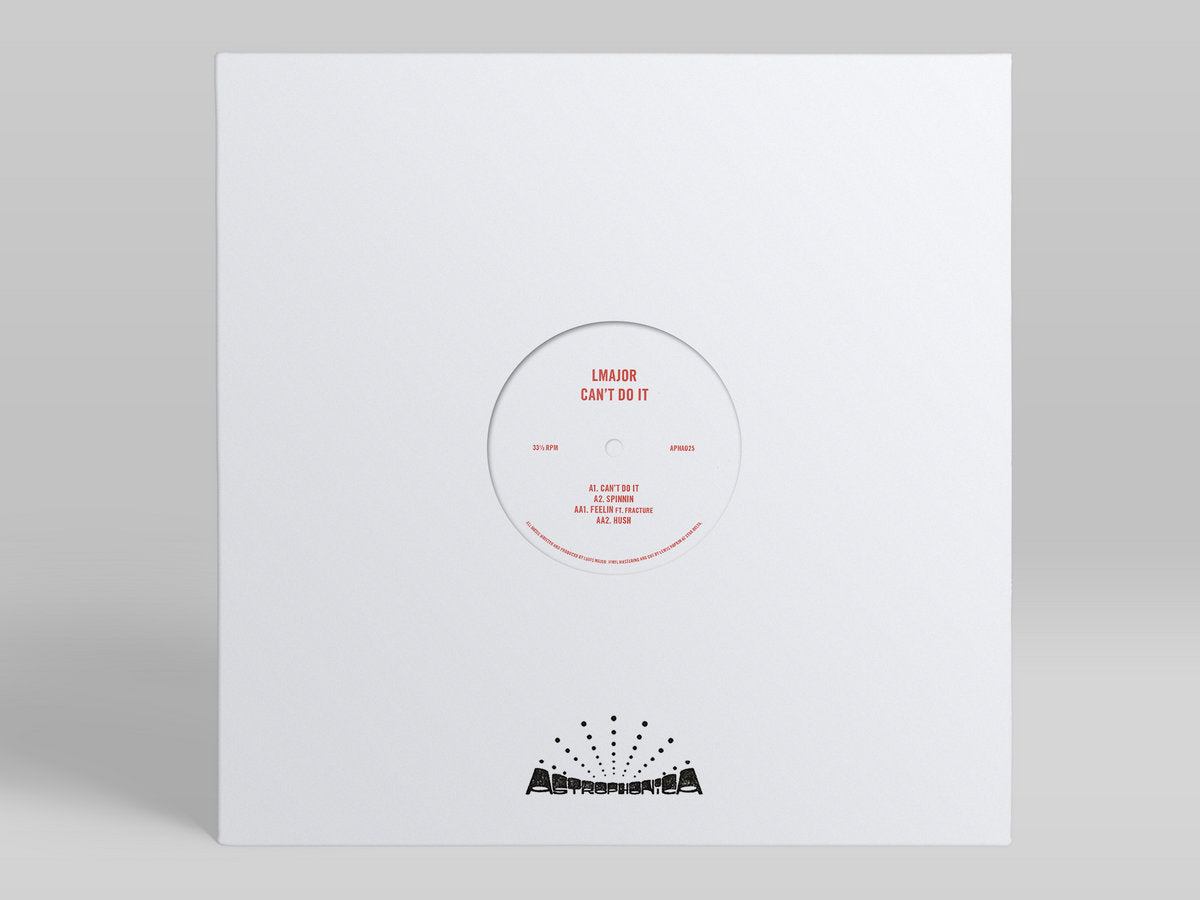 LMajor - Can't Do It - 12" vinyl release on Astrophonica