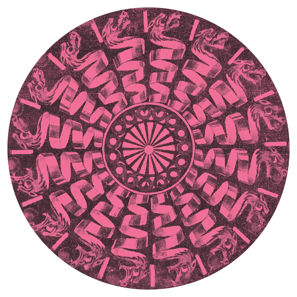 Label art of Percussive P - FR037, vinyl release on Future Retro London