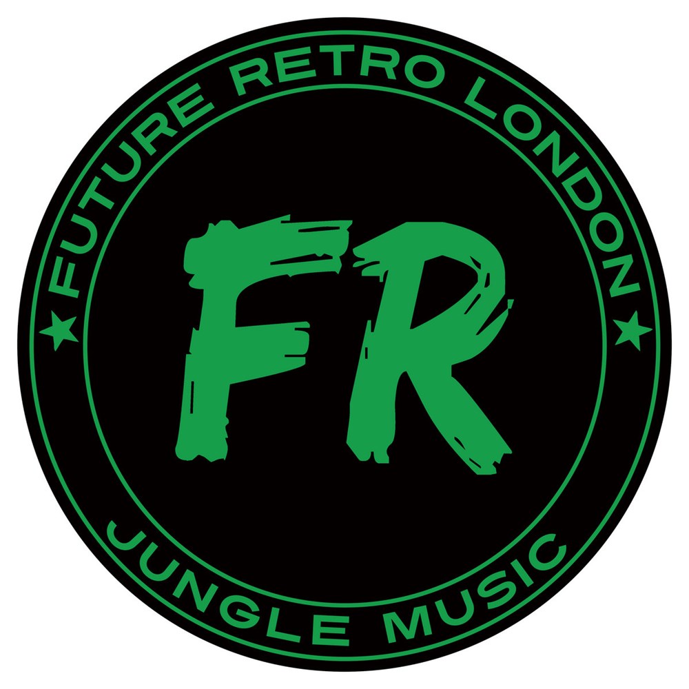 Label art of Kid Lib & Tim Reaper – GBWFR001, 12-inch black vinyl release on Future Retro London