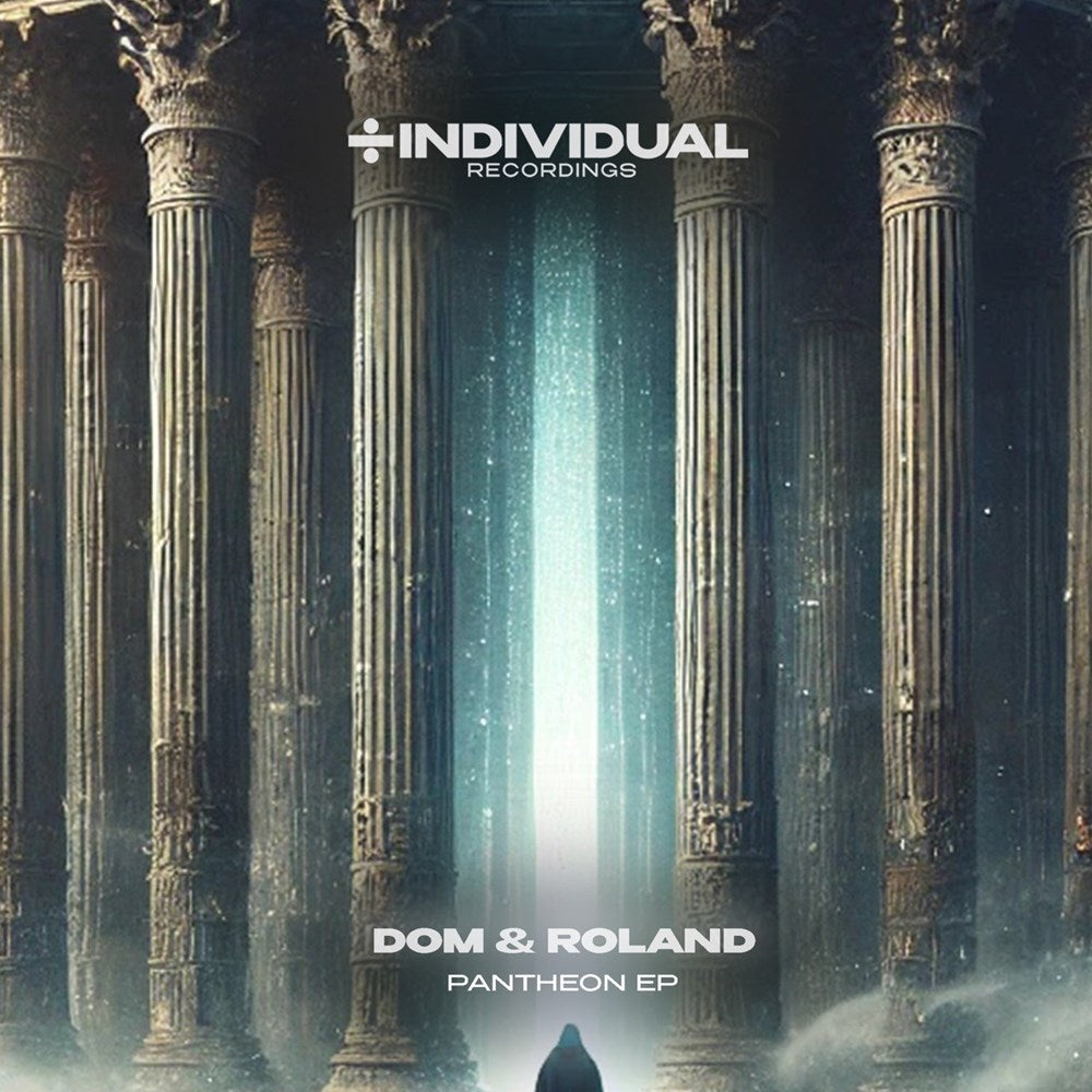 Cover art of Dom & Roland - Pantheon EP, 12-inch black vinyl release on Individual Recordings
