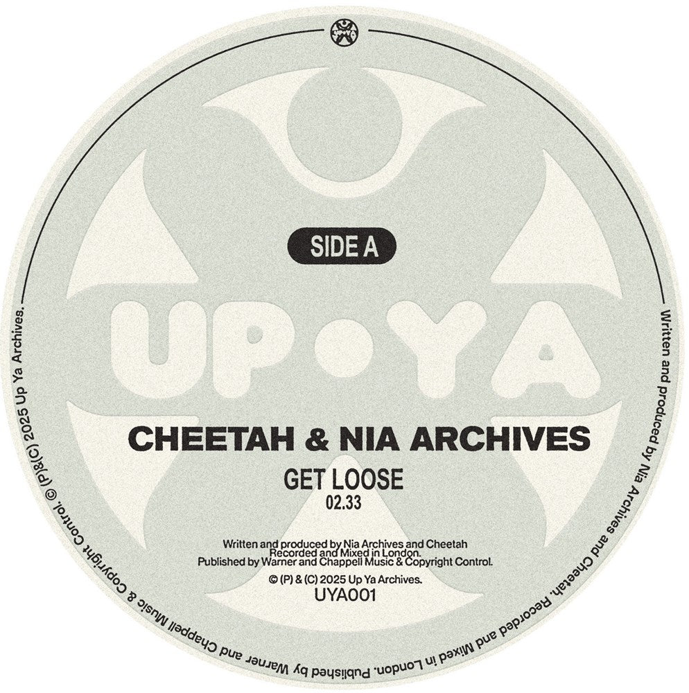 label art for Cheetah & Nia Archives - Get Loose, 12" vinyl on Up Ya Archives