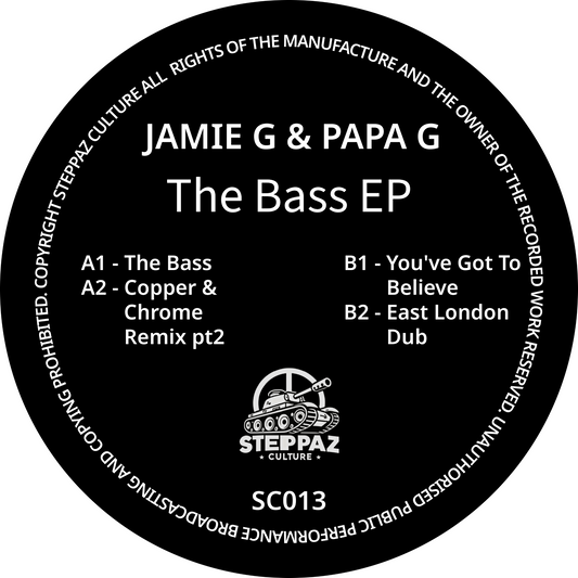 Papa G and Jamie G - The Bass EP - 12" Vinyl