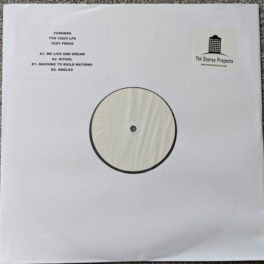 test press copy of Fushara - Tomorrow's Symbolism LP Sampler 12" vinyl release on 7th Storey Projects