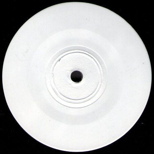 plain white centre label from vinyl record