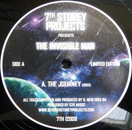 Label Art of The Invisible Man - The Journey EP, limited edition 12" black vinyl release on 7th Storey Projects