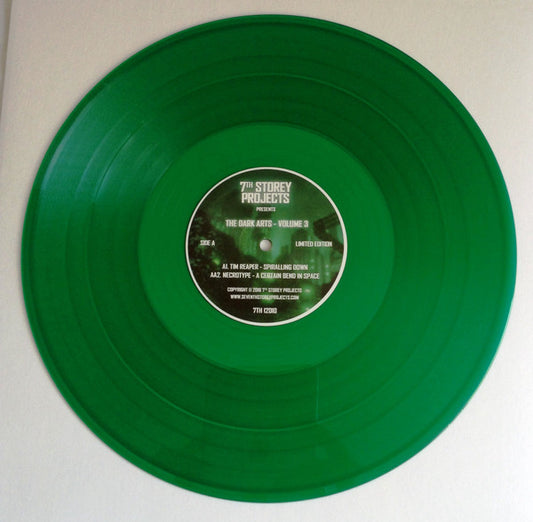 Various Artists - The Dark Arts Volume 3 featuring Tim Reaper, on limited edition 12-inch green vinyl from 7th Storey Projects