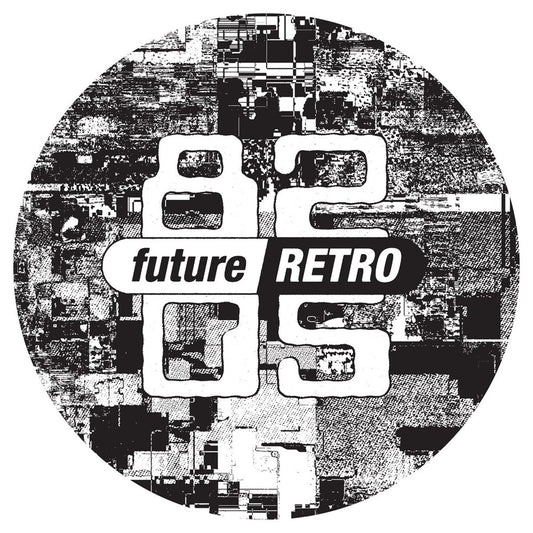 Label art of Blinded By Science, double vinyl release on Future Retro London and 8205 Recordings