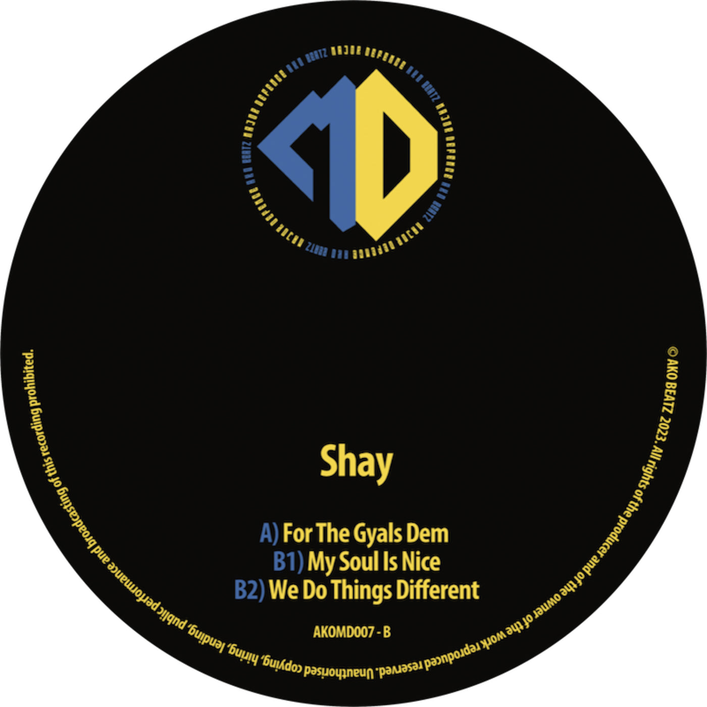 label art of Shay - My Soul Is Nice EP (Purple Smoke Colour Vinyl Edition)