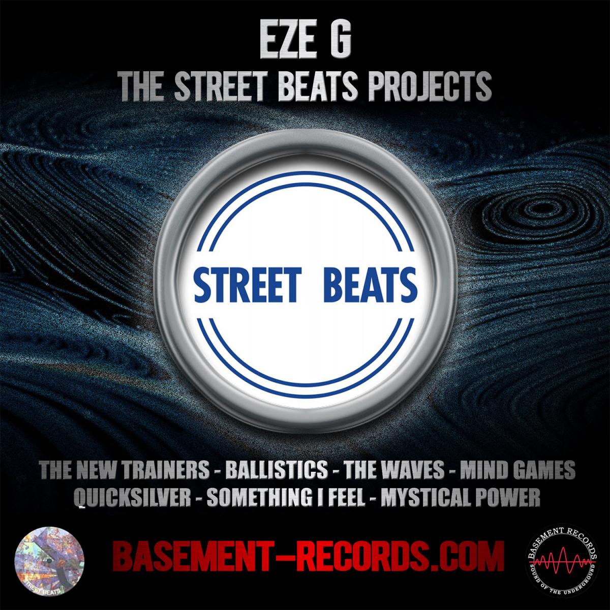 Cover art of Eze-G – The Street Beats Projects, triple 12" black vinyl release on Basement Records and Street Beats