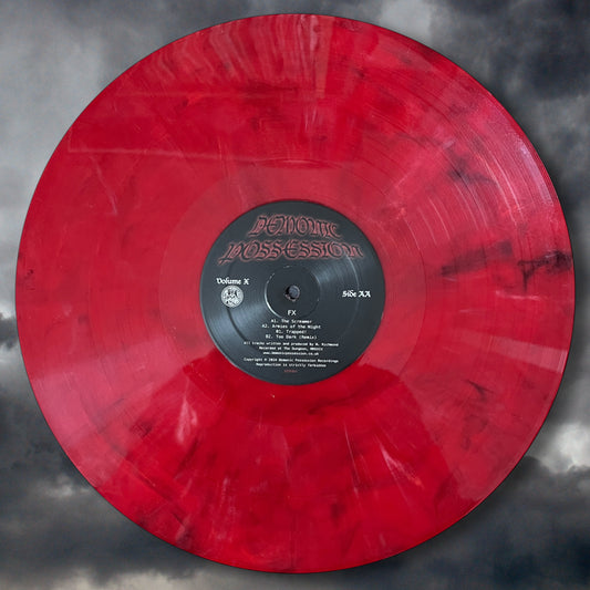 FX – Demonic Possession Volume X on limited edition 12-inch Red and Black Marbled from Demonic Possession Recordings