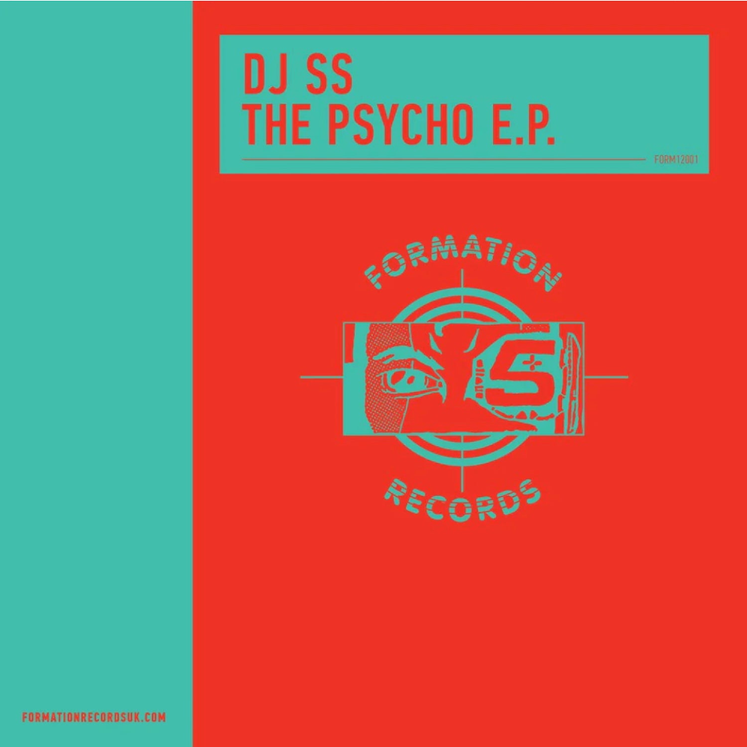 cover art of DJ SS - The Psycho EP - 12" vinyl release on Formation Records 