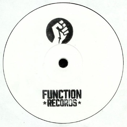 Label Art of Outrage & Digital - Knock Knock / Gonzo, limited edition 10" black vinyl released on Function Records