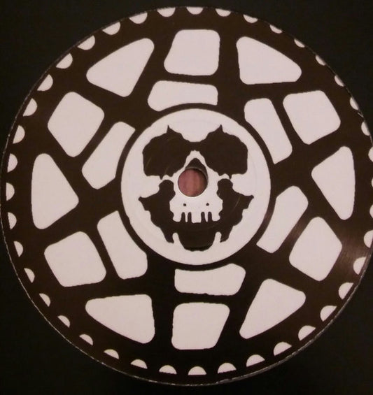 Label Art of Drum Cypha / Champa B – Death Becomes You / The Bunker, limited edition 12" black vinyl released on Holotype Audio