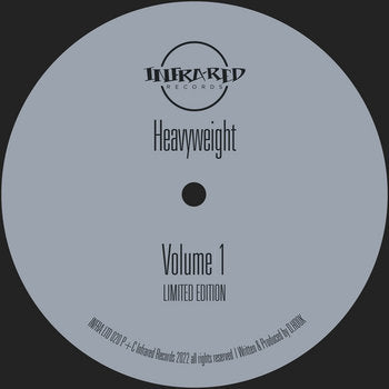 Label art of Heavyweight - Volume 1 EP - 10" vinyl release on Infrared