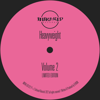 label art of Heavyweight - Volume 2 - 10" vinyl on Infrared Records