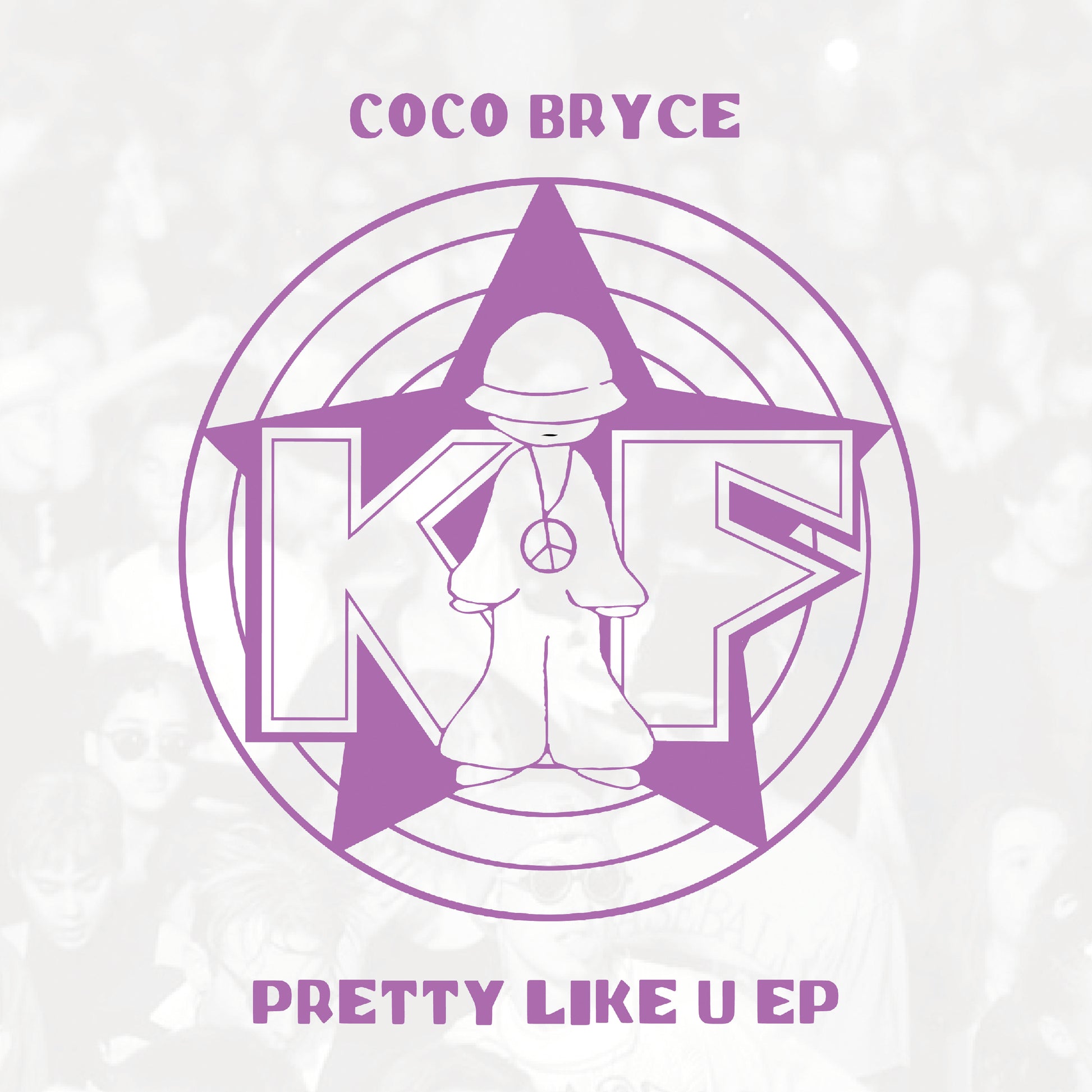 Sleeve art of Coco Bryce - Pretty Like U EP - 12" vinyl release on Kniteforce Records