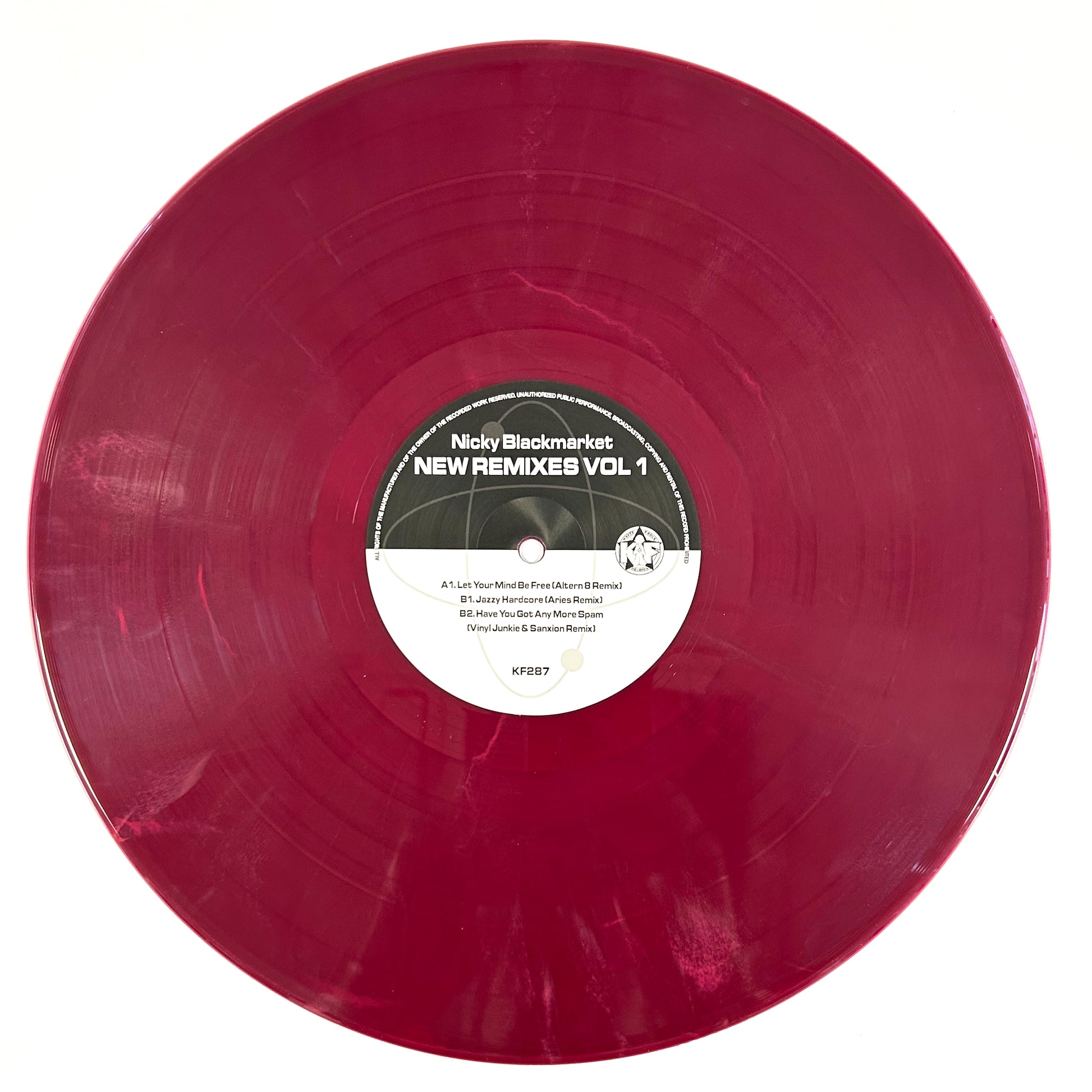 Nicky Blackmarket - New Remixes Volume 1 - vinyl release on Kniteforce Records