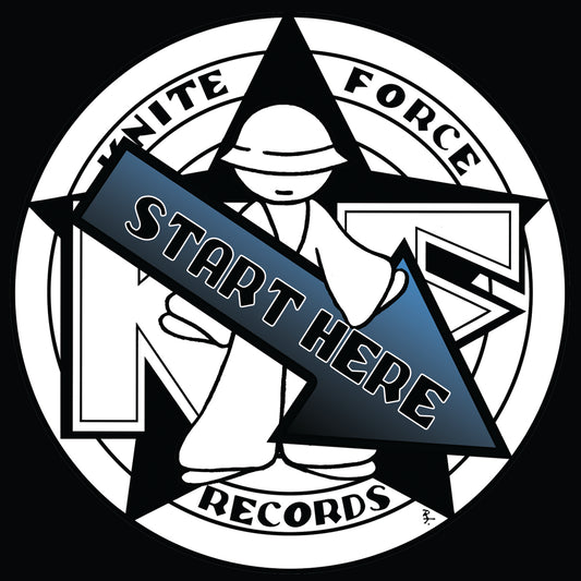 label art of DJ Luna-C - The End Is The Beginning (Reverse Cut) - 12" reverse cut vinyl on Kniteforce Records