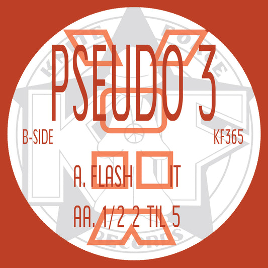 Album cover with 'PSEUDO 3' text on a red background