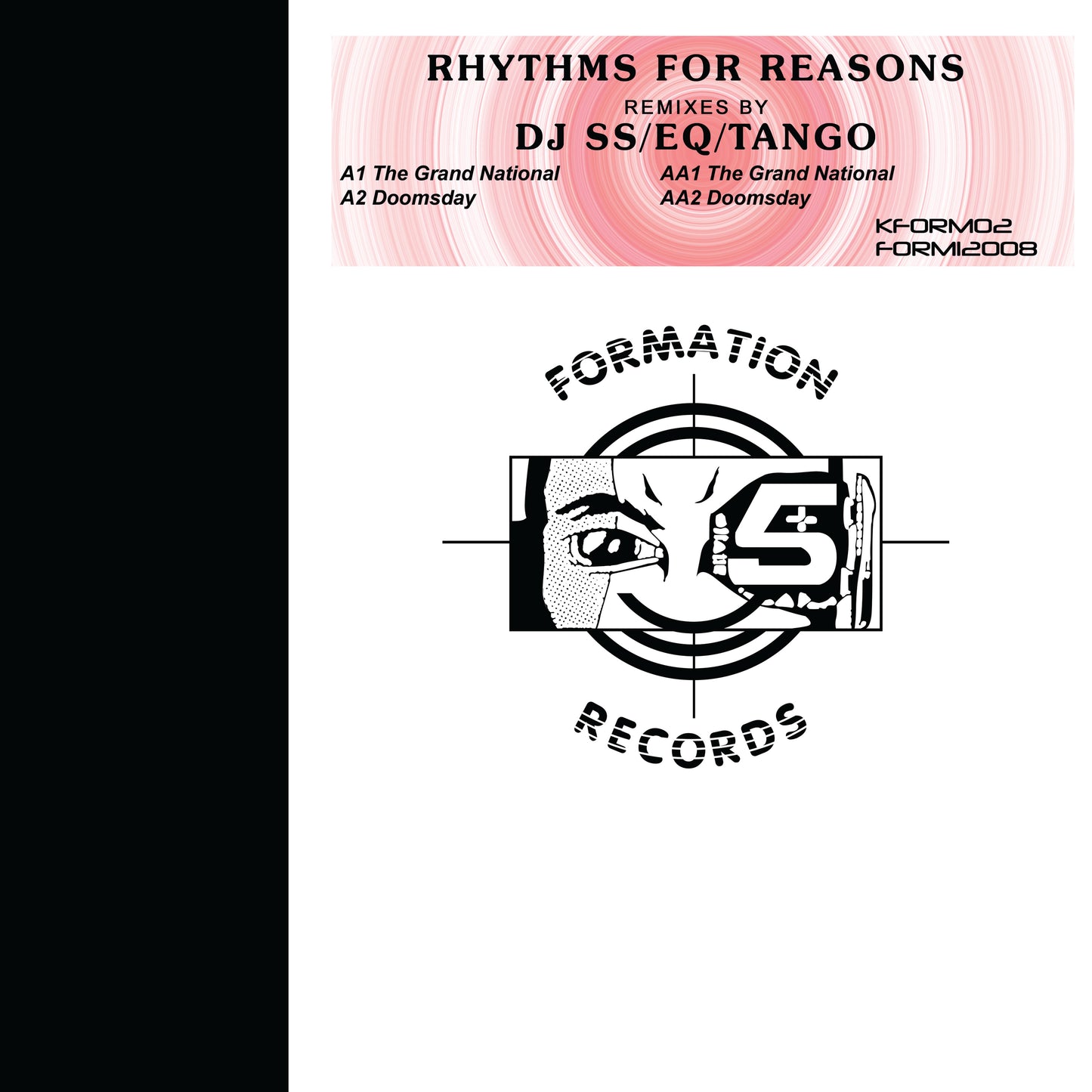 Album cover for 'Rhythms for Reasons' with 'Formation Records' logo.