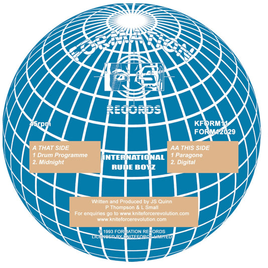 Blue globe with text and labels on a white background