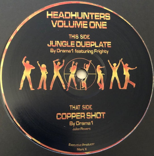 Label Art of Drama1 – Headhunters Volume One, limited edition 12" black vinyl released on Kemet