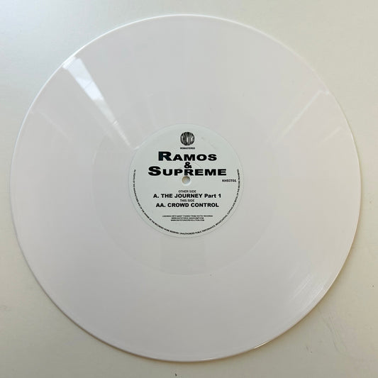 Ramos & Supreme – The Journey Part 1 / Crowd Control on limited edition 12-inch White Vinyl from Hectic Records