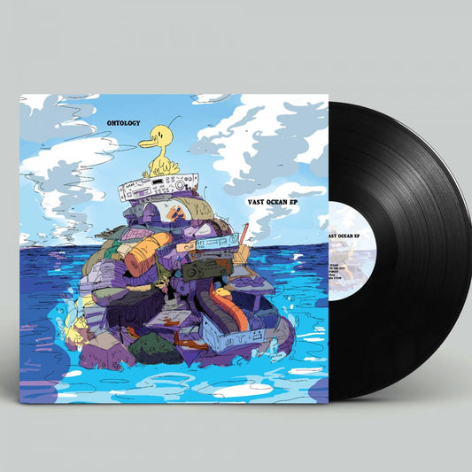 Label Art of Ontology - Vast Ocean EP, limited edition 12" black vinyl released on Meditator Music