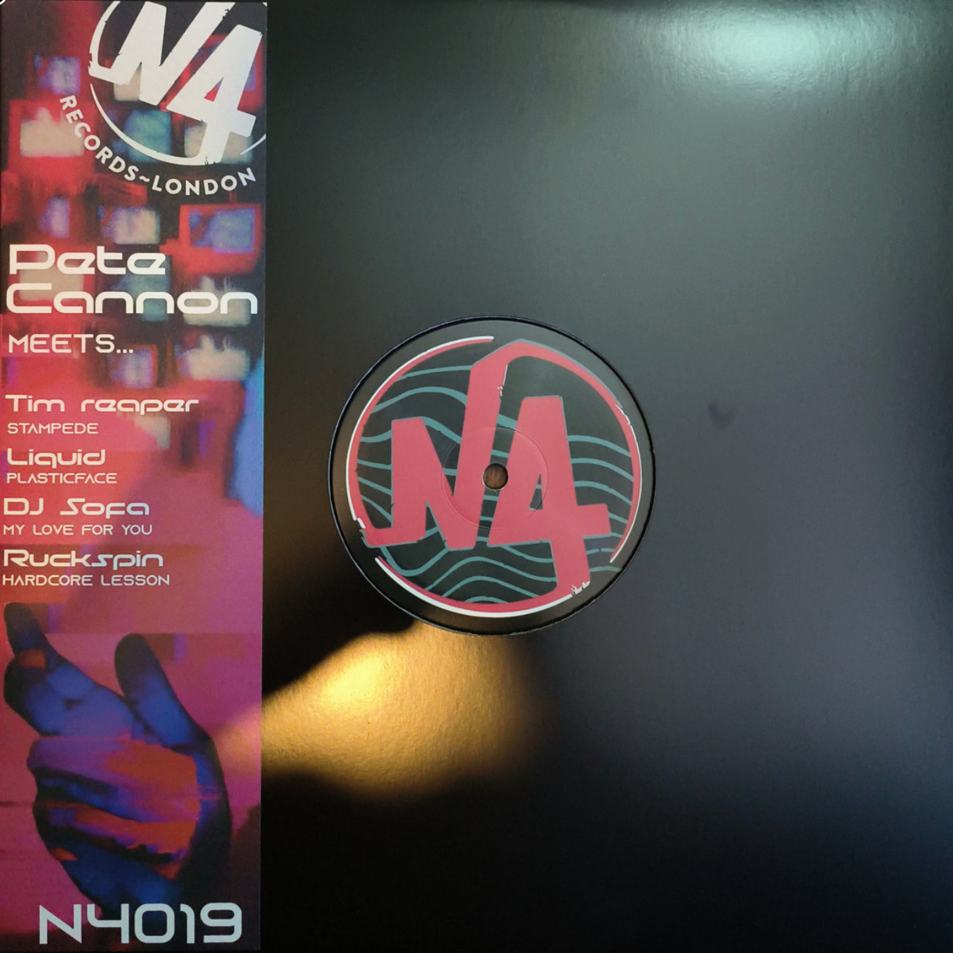 cover of Pete Cannon - Pete Cannon Meets... - 12" vinyl release on N4 Records