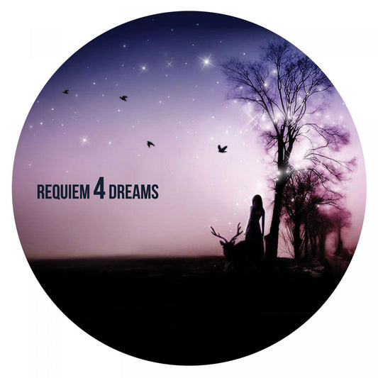 label art of Requiem 4 Dreams EP, 12" vinyl release on Vibez '93