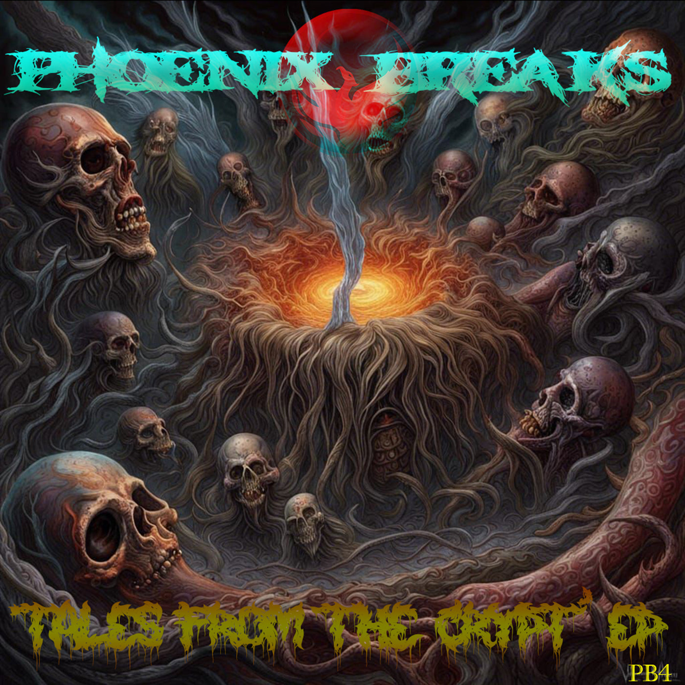 Cover art for Matt Bass - Tales From The Crypt EP - 12" vinyl release on Phoenix Breaks