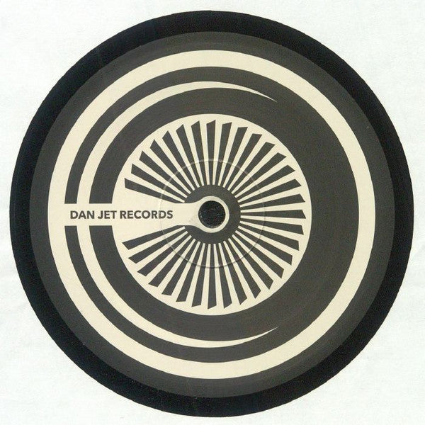 label art of The Crude Project - Base Problems EP - 12" vinyl release on Dan Jet Records