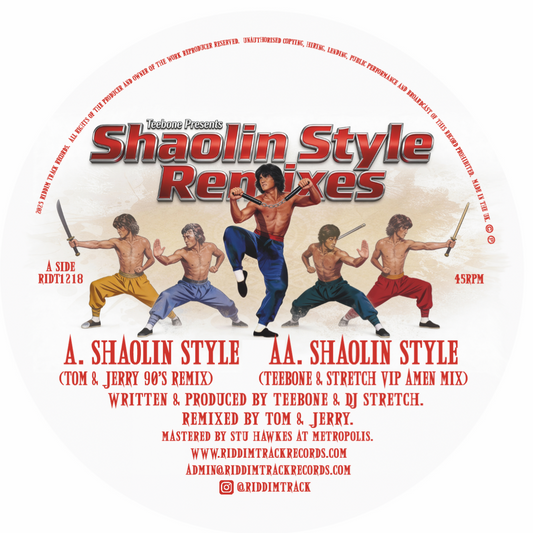 Teebone & DJ Stretch - Shaolin Style Remixes - 12" Vinyl